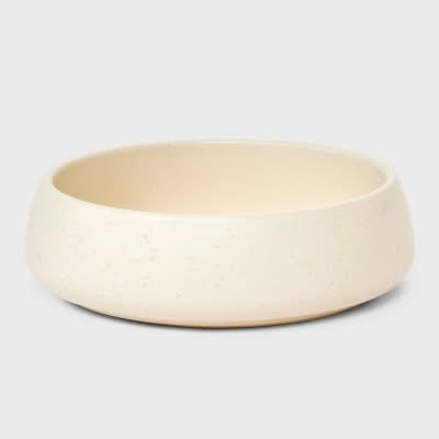 Boots & Barkley Ceramic Cat Bowl 16 fl oz, Cream