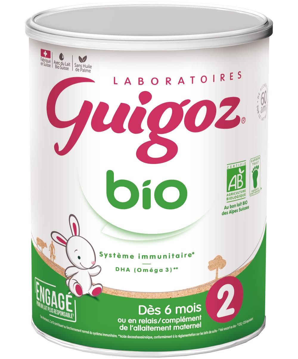 Nestlé Guigoz - Lait bébé en poudre 2ème âge bio (800g)