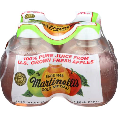Martinelli Apple Juice 4 Pack Case