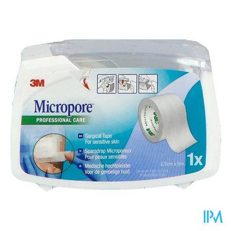 Micropore 3m Silicone Tape 25,0mmx5m 1 2775p-1 Sparadrap - Premiers soins