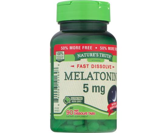 Nature's Truth · Fast Dissolve Melatonin 5 mg Supplement (90 tabs)