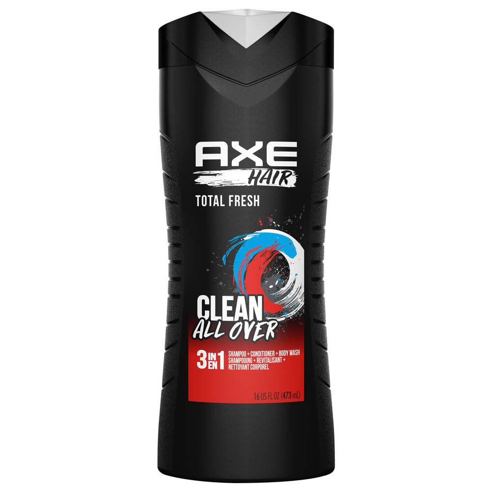 Axe Hair 3 in 1 Shampoo Conditioner & Body Wash (16 fl oz)