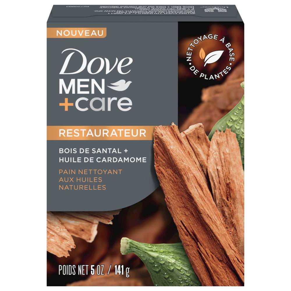 Dove Men+Care Cleansing Bar Soap Sandalwood + Cardamom Oil