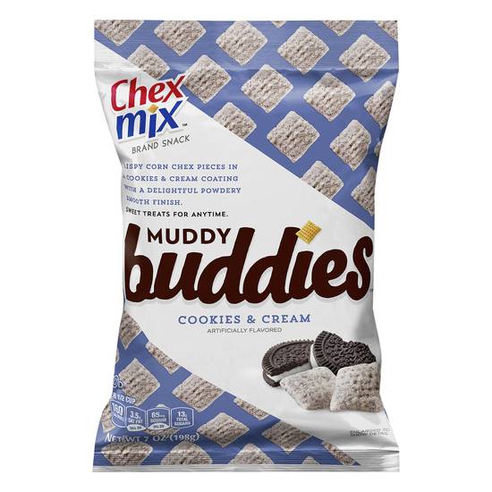 Chex Mix Muddy Buddies Cookies & Cream Snacks (7 oz)