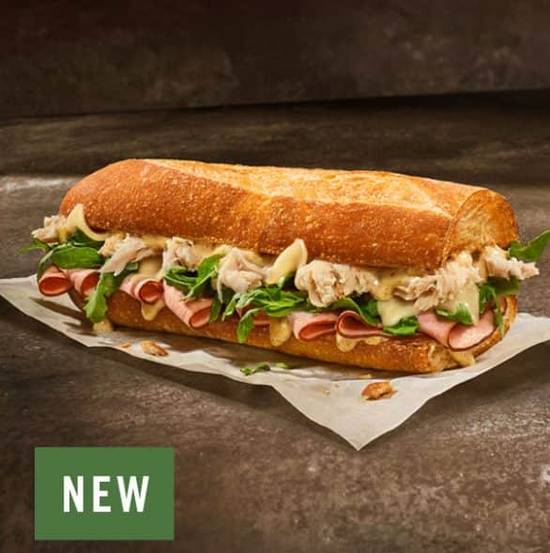 NEW Chicken Cordon Bleu Melt - Stacked Toasted Baguette