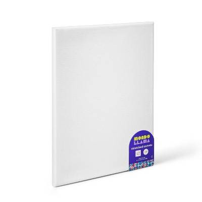 11"x14" Stretched Canvas White - Mondo Llama™