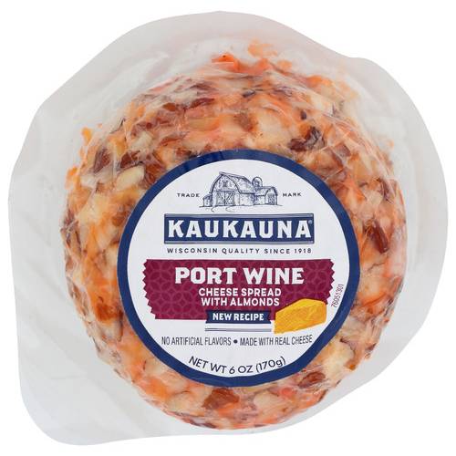 Kaukauna Port Wine Cheese Spread With Almonds (6 oz)