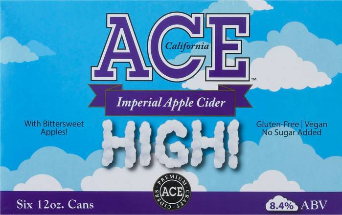 Ace High Imperial Apple Cider (6 ct, 12 oz)