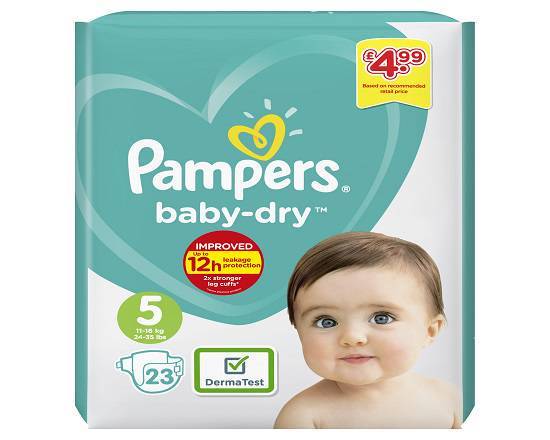 Pampers B/Drytaped S5 Pm4.99 4 * 23 S