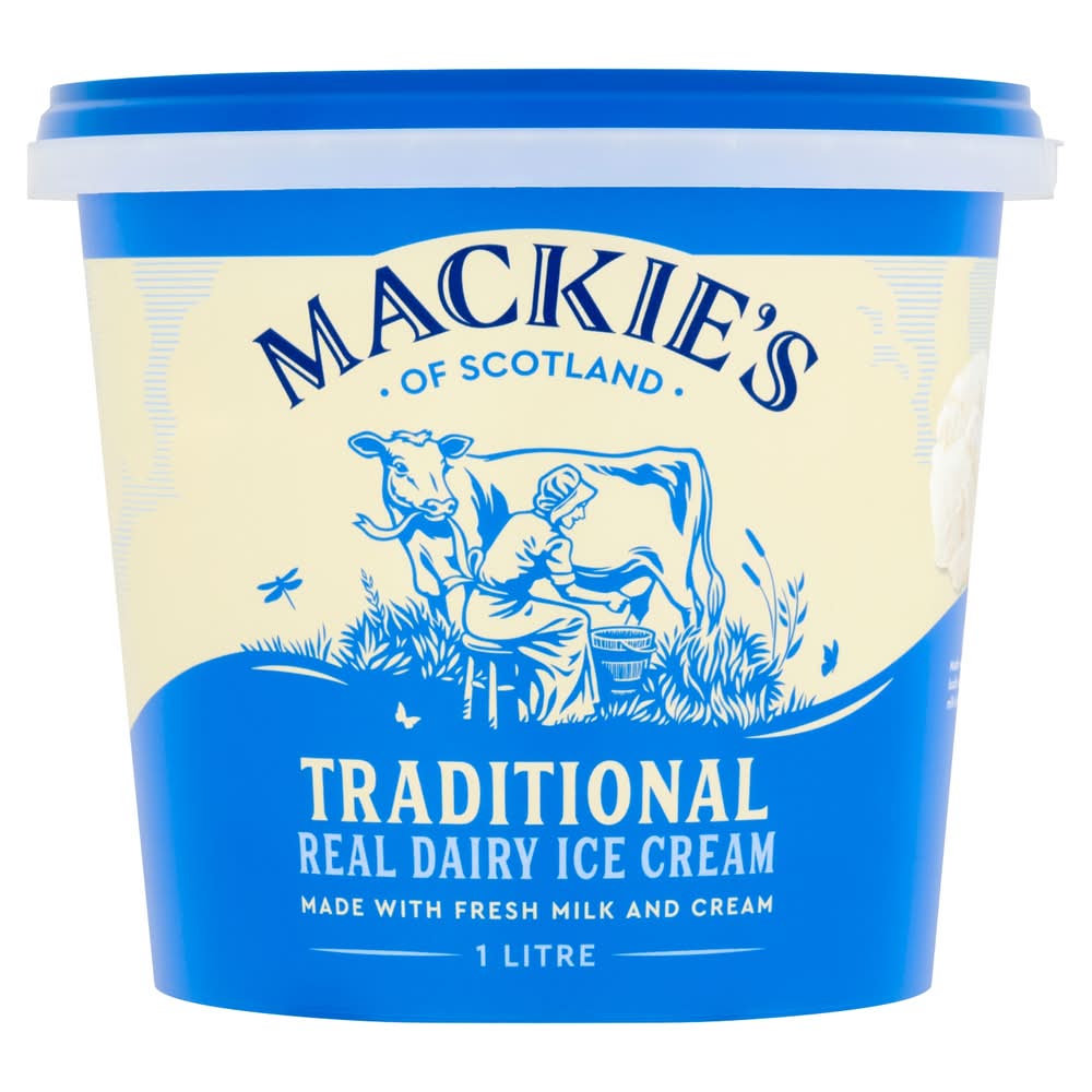 Mackie's of Scotland Traditional Real Dairy Ice Cream (1L)