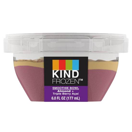 Order KIND Frozen Almond Triple Berry Smoothie Bowl 6oz food online from Everyday Needs By Gopuff store, Fairfield on bringmethat.com