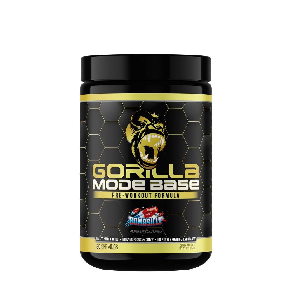 Gorilla Mind Mode Base Pre-Workout Protein Powder (bombsicle)