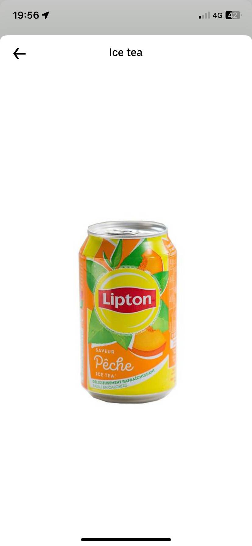 Fuze tea pêche ou ici tea