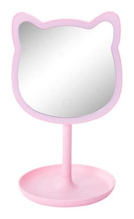 Cat Shaped Vanity Mirror Pink