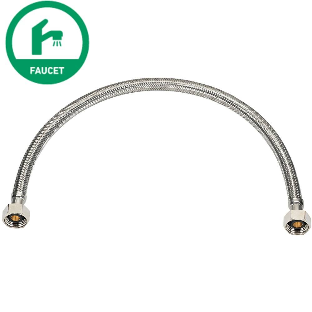 RELIABILT 1/2-in FIP x 12-in Braided Stainless Steel Flexible Faucet Supply Line | 7223-12-12-1-RB