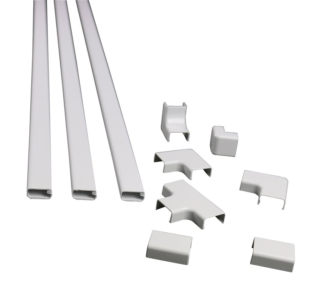 Legrand CordMate II 10.0 -Piece 48-in x 1.0-in PVC White Cord/Cable organization kit