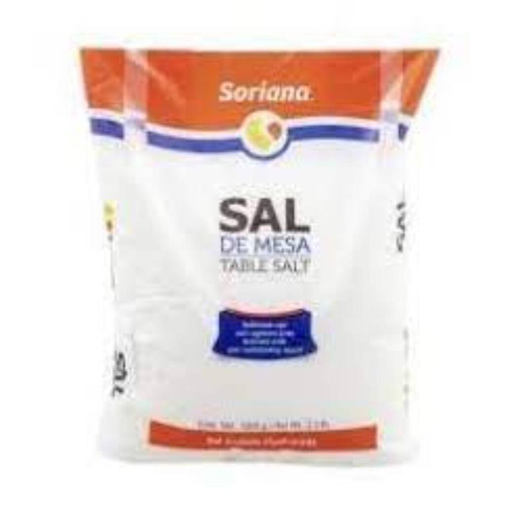Soriana sal de mesa (bolsa 1 kg)
