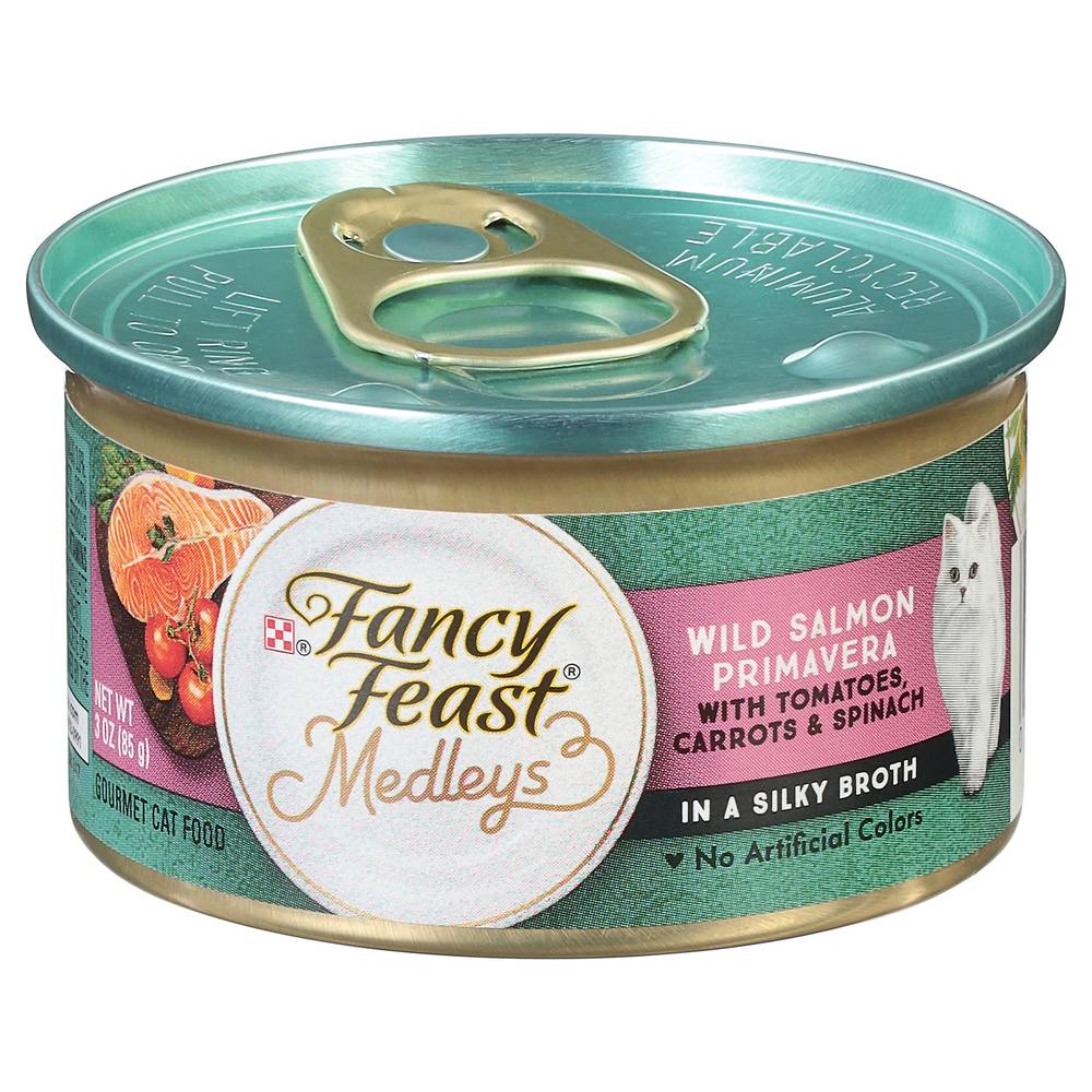 Fancy Feast Medleys Wild Salmon Primavera in Sauce Cat Food