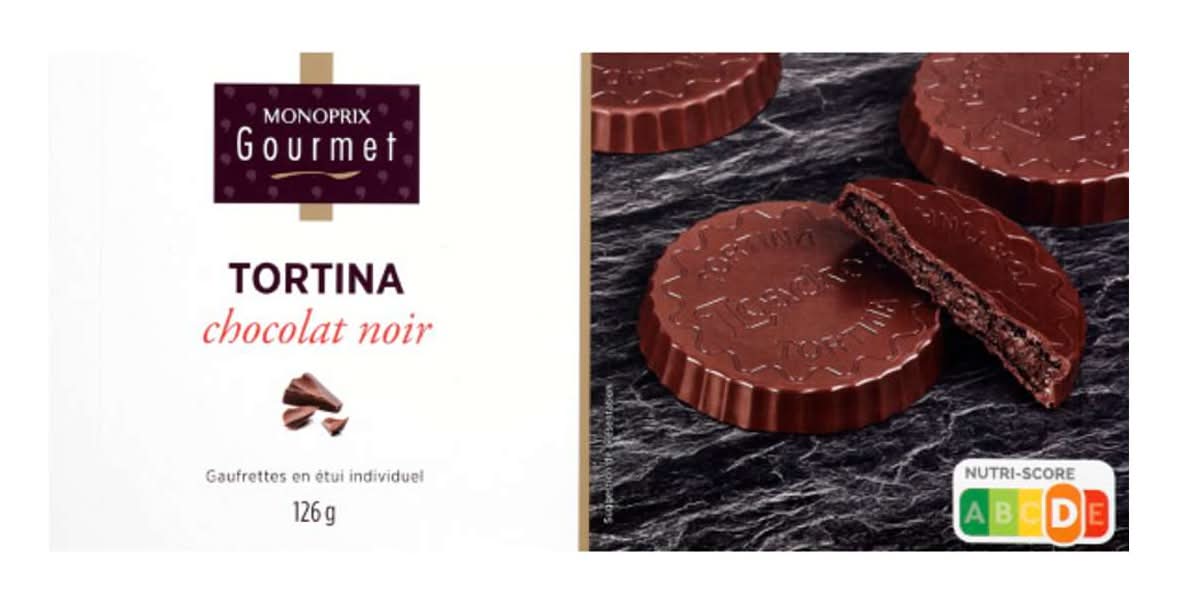 Monoprix Gourmet - Tortina gaufrettes, chocolat noir (6)
