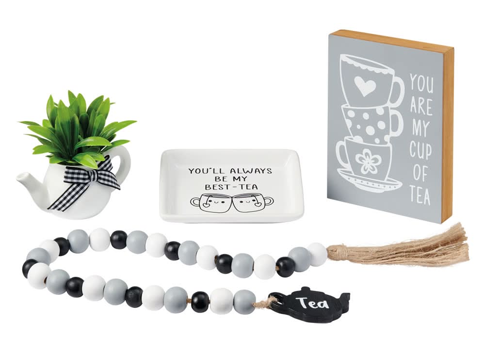 Kirkton House Coffee Bar Tray Objects (4 ct)