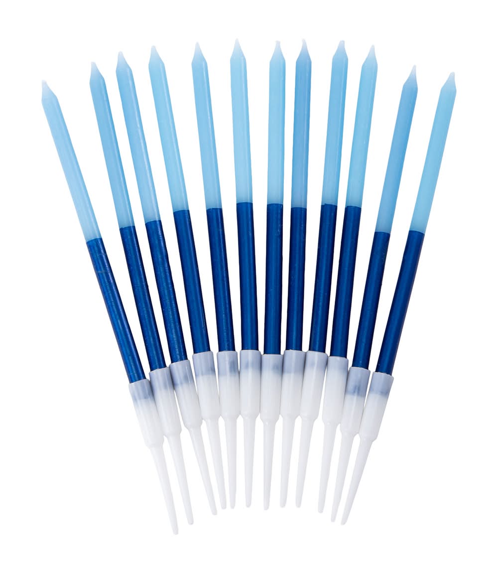 Birthday Candles 12-Pack Blue