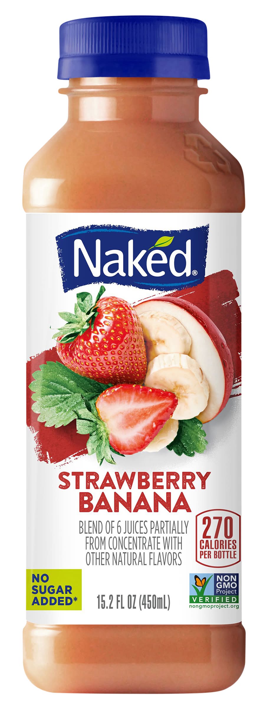 Naked Fruit Juice Blend, Strawberry Banana (15.2 fl oz)