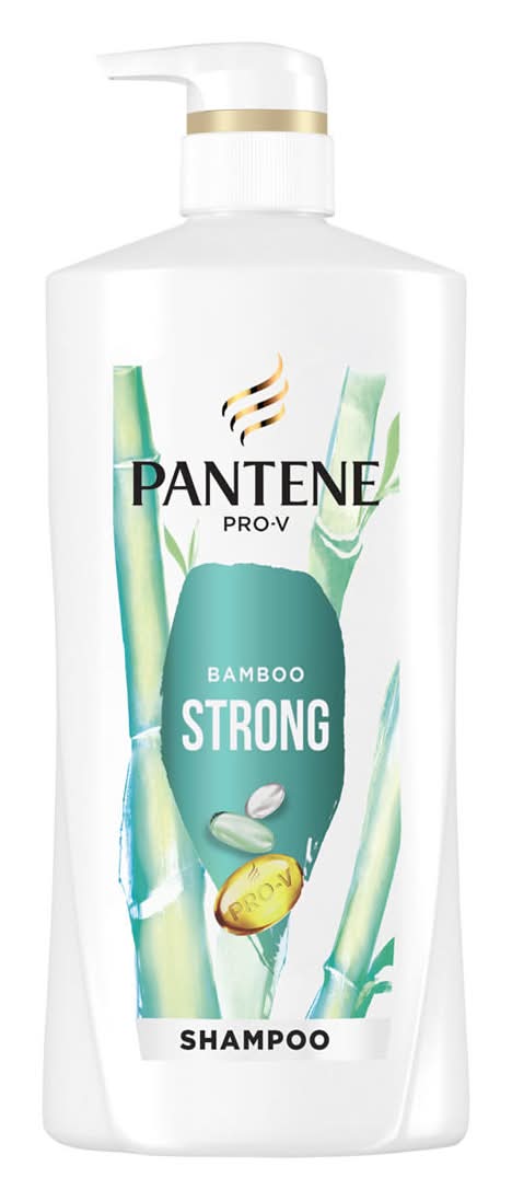 Pantene Shampoo Bamboo Strong Strengthens Hair Against Damage 17.0 Oz
