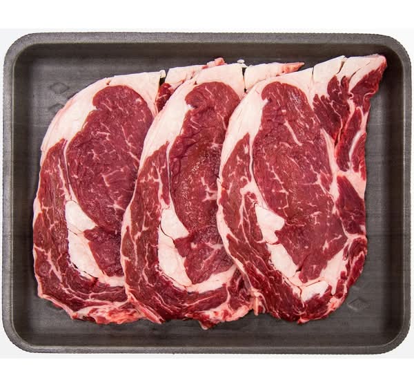 Beef Ribeye Steaks Thin Cut Boneless