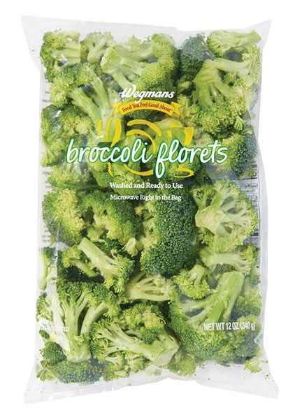 Wegmans Cleaned & Cut Microwaveable Broccoli Florets