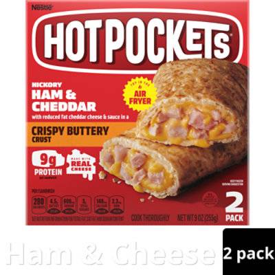 Hot Pocket Hickory Ham And Cheddar Sandwiches Box - 2-9 Oz