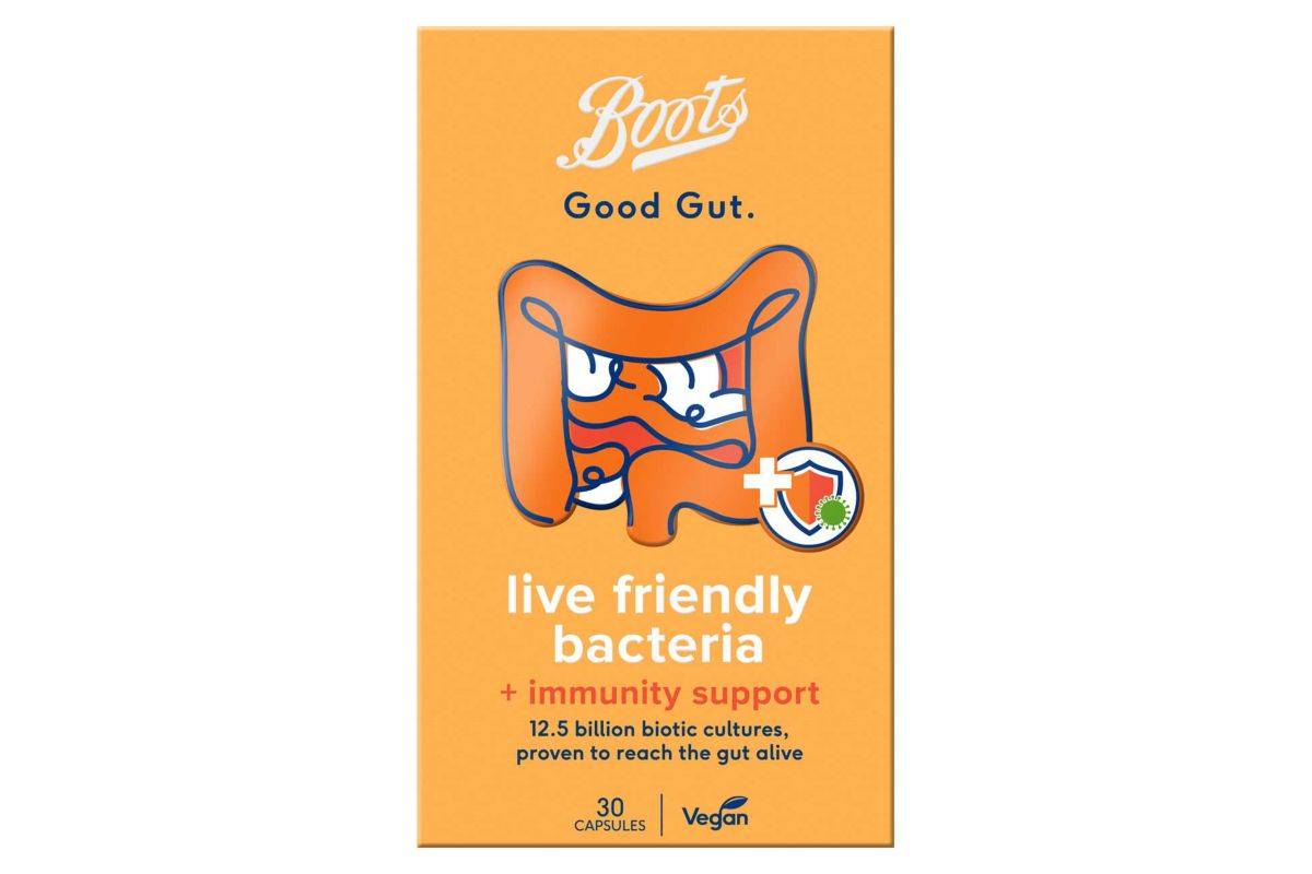 Boots Good Gut Live Friendly Bacteria +Immunity Support, 30 Capsules