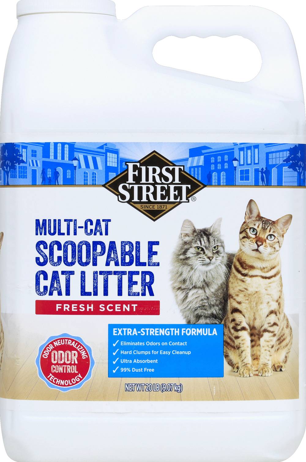 First Street Multi Cat Scoopable Litter Frsh Scent (9.07 kg)