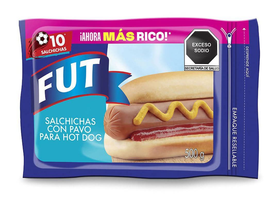 FUD · Salchichas con pavo para hot dog (10 un)
