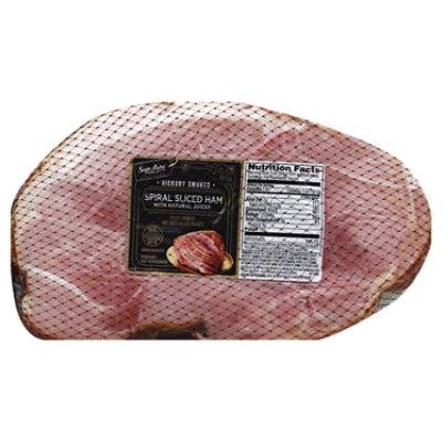 Signature Select Ham Spiral Sliced Smoked With Natural Juices