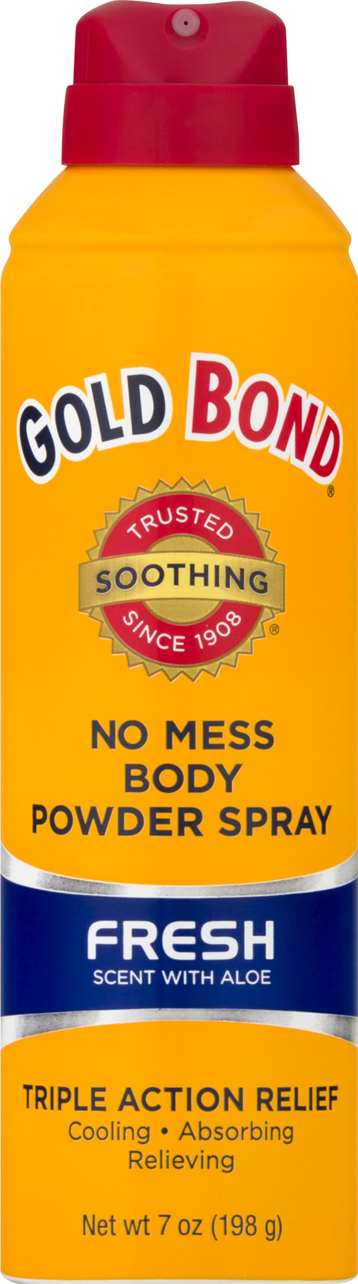 Gold Bond No Mess Body Powder Spray Fresh Scent (7 oz)