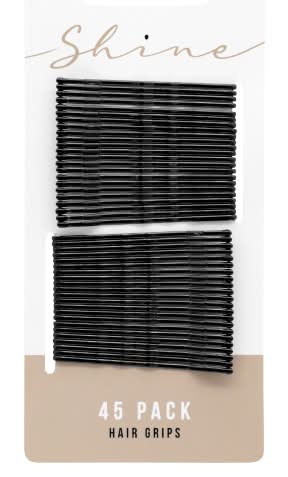 Shine Black, Hair Grips (45 pack)
