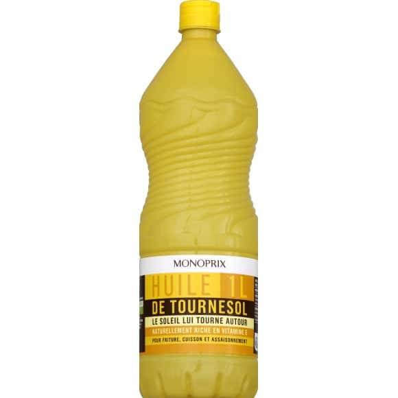 Monoprix Huile De Tournesol La Bouteille De 1L