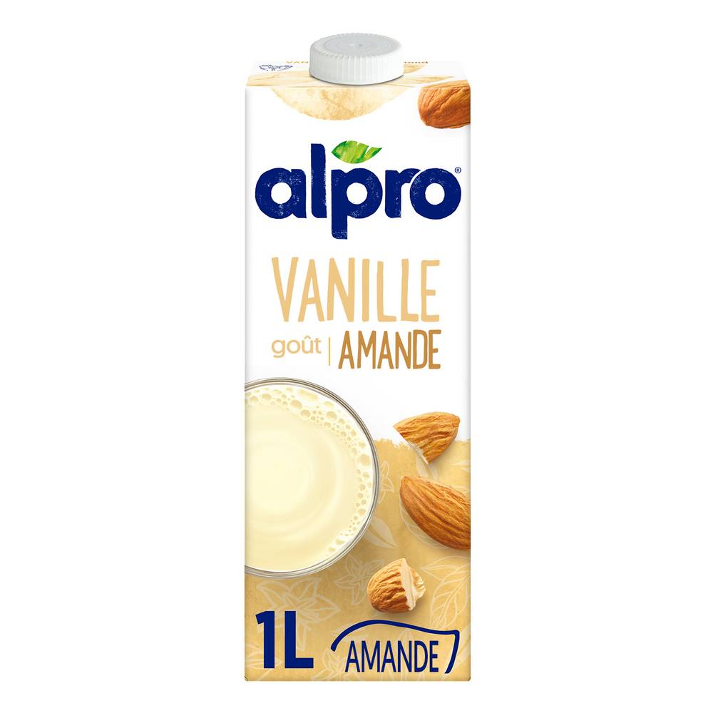 Alpro - Boisson végétale lait d'amande, vanille (1L)