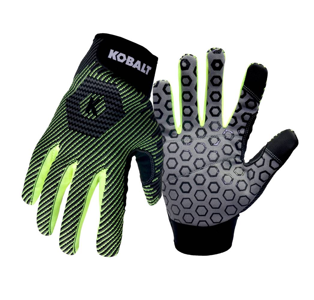 Kobalt Large Synthetic Leather Safety Gloves, (1-Pair) | SI1805FK-L