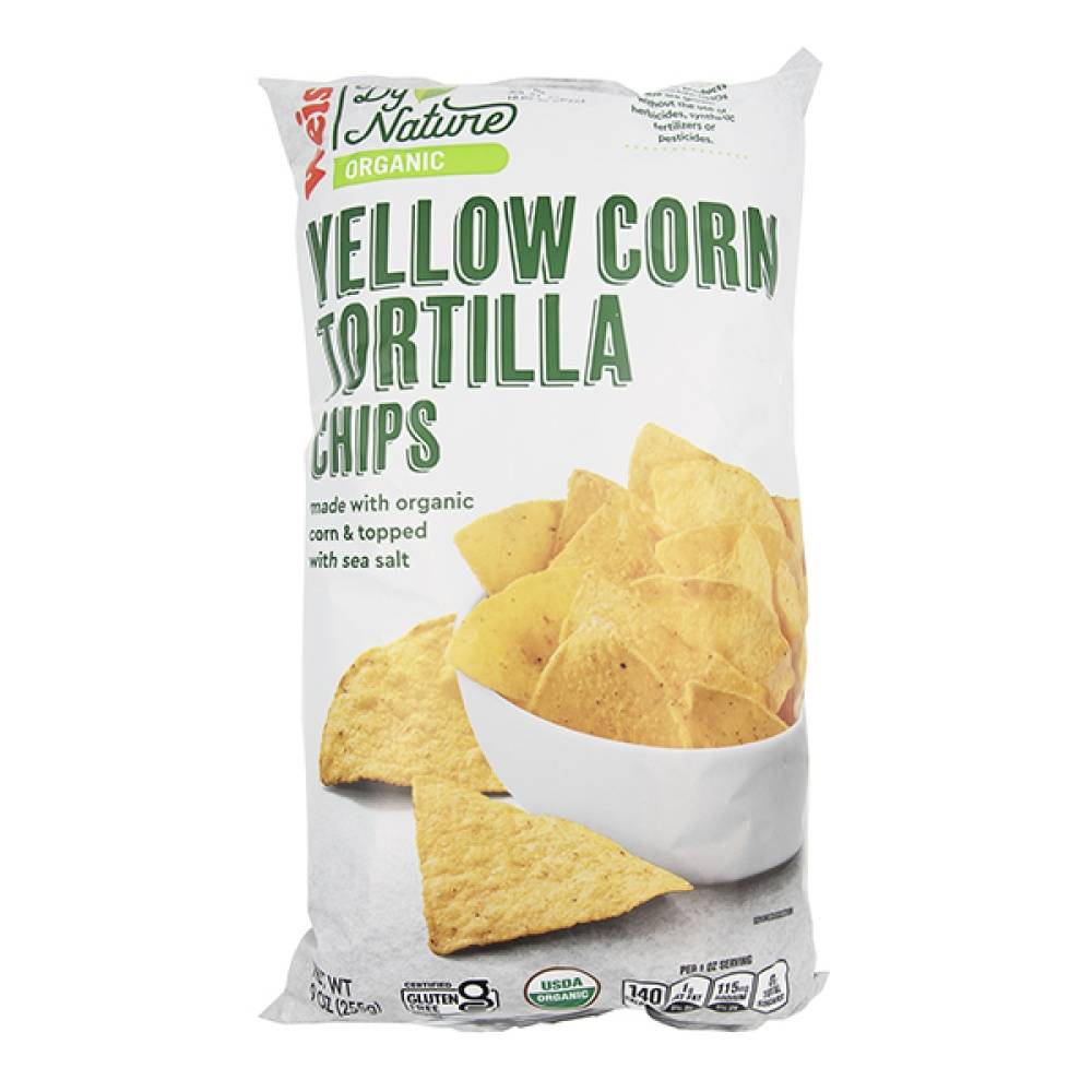 Weis by Nature Organic Tortilla Chips Yellow Corn