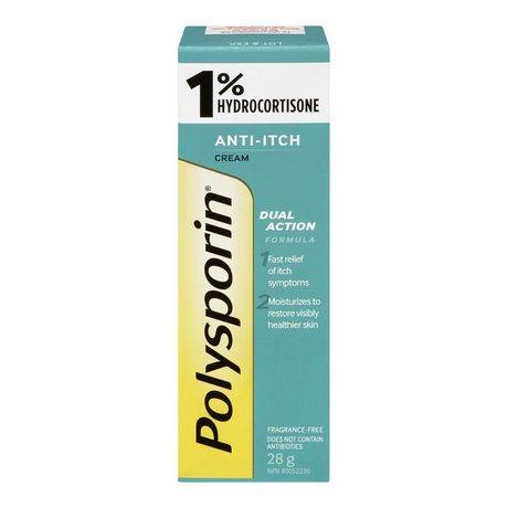 Polysporin Anti Itch Cream 1% Hydrocortisone (28 g)