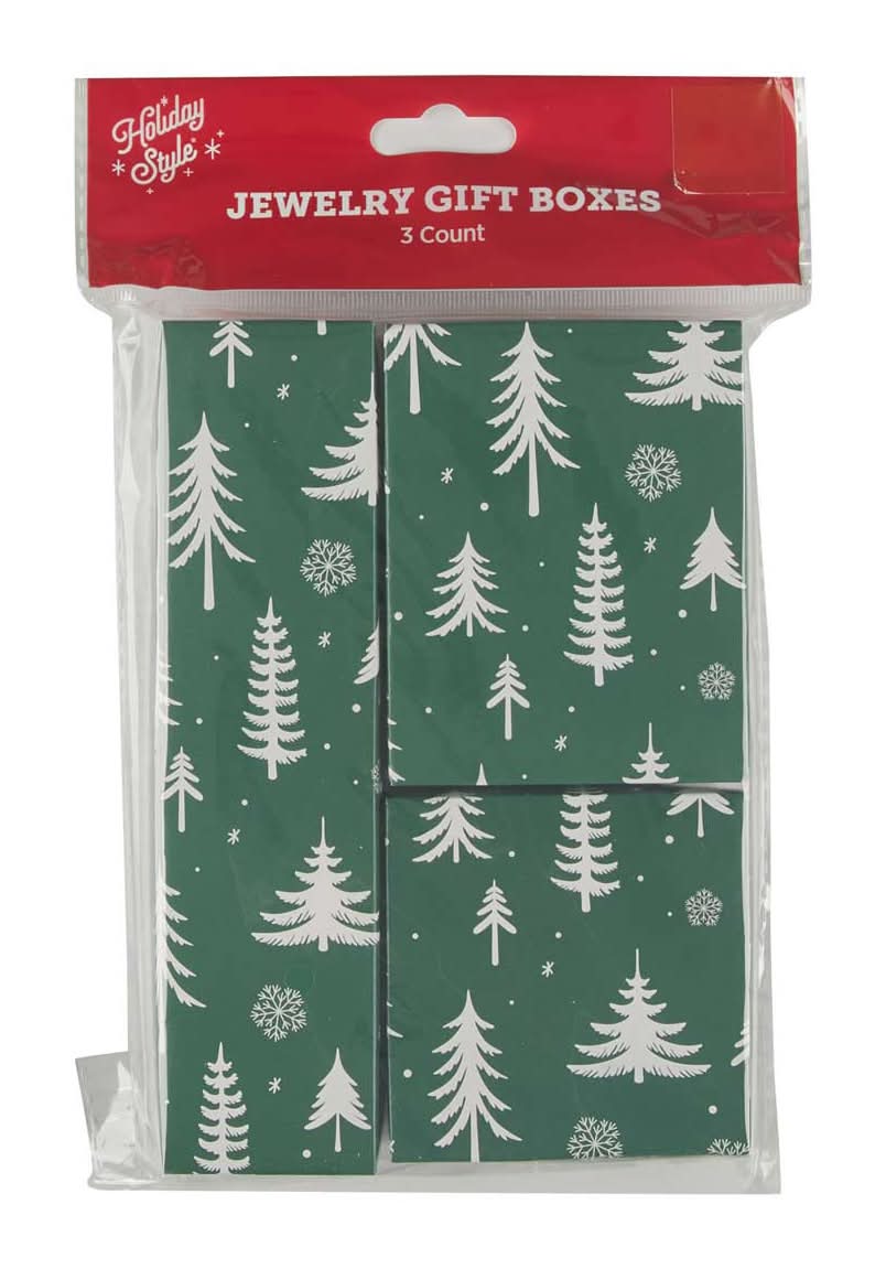 Holiday Style Christmas Jewelry Gift Boxes (3 ct)