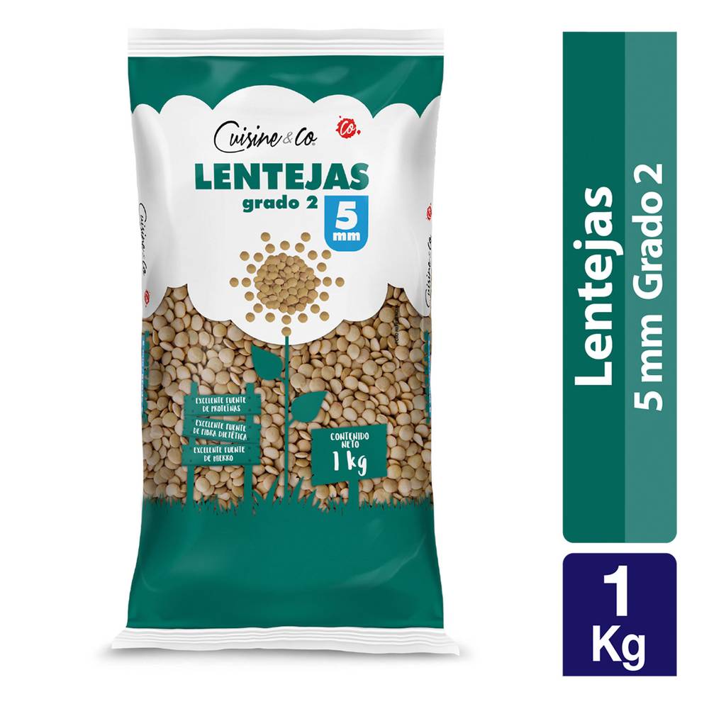 Cuisine & co lentejas 5 mm (bolsa 1 kg)