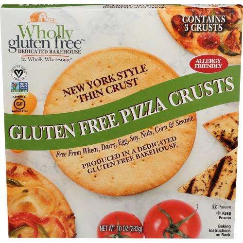 Wholly Wholesome Gluten Free Pizza Crusts