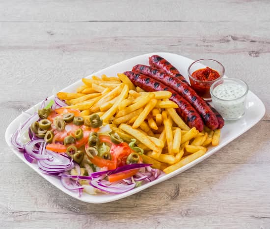 Menu assiette merguez