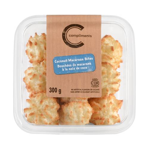 Compliments Macaroon Bites Coconut 300 g (frozen)