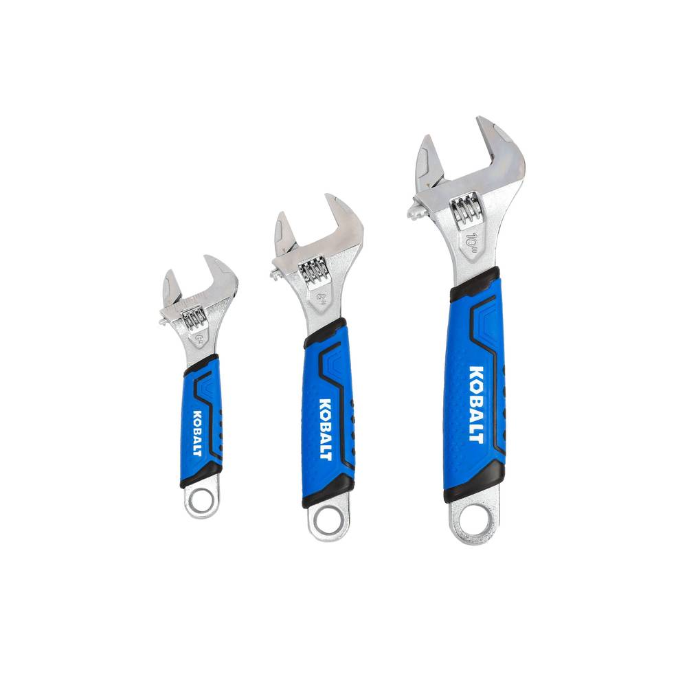 Kobalt Adjustable Wrench Set (3-Piece) | 55747