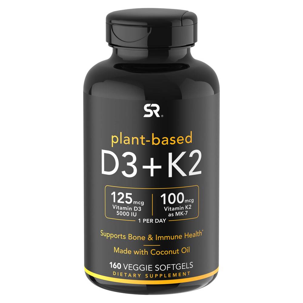 Sports Research Plant-Based D3 + K2 (160 ct)