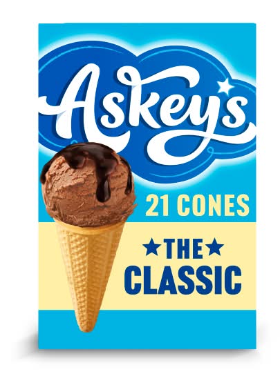 Askeys Classic Cones With Sweetener (50g)