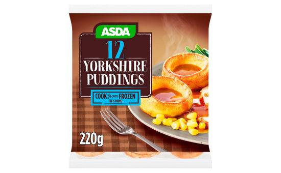 Asda 12 Yorkshire Puddings 220g